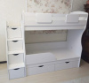 Двухъярусная кровать Альфа Мини 160х80 с бортиком от Династия Kids